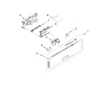 KitchenAid KUDE70FXPA3 control panel and latch parts diagram
