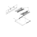 KitchenAid KUDE70FXPA3 third level rack and track parts diagram