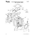 Whirlpool WFW96HEAU0 top and cabinet parts diagram