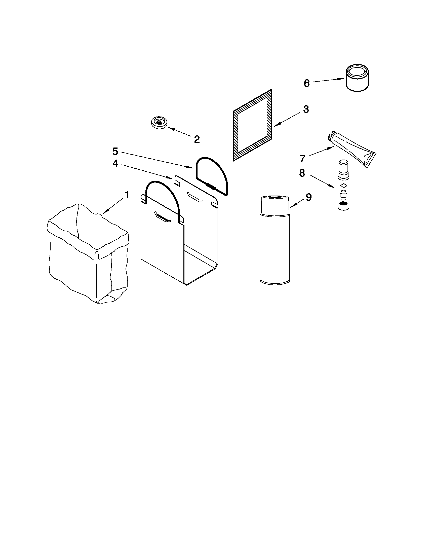 KitchenAid KUCS03FTPA3 accessory parts diagram
