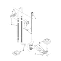 Maytag MDBH969AWB5 fill, drain and overfill parts diagram