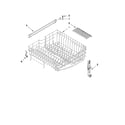 Maytag MDBH969AWB5 upper rack and track parts diagram