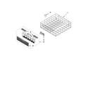 Whirlpool WDF750SAYM0 lower rack parts diagram