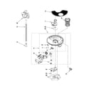Whirlpool WDF775SAYW0 pump and motor parts diagram
