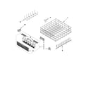 Whirlpool WDF775SAYW0 lower rack parts diagram