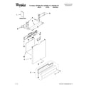 Whirlpool WDF780SLYW1 door and panel parts diagram