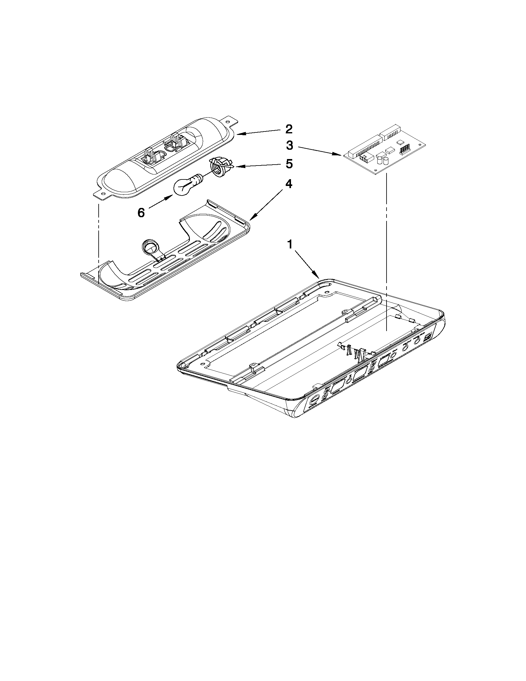 Jenn-Air JCD2595WES00 control parts diagram