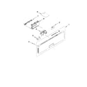 KitchenAid KUDS30FXPA8 control panel and latch parts diagram