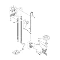 KitchenAid KUDS30FXPA8 fill, drain and overfill parts diagram