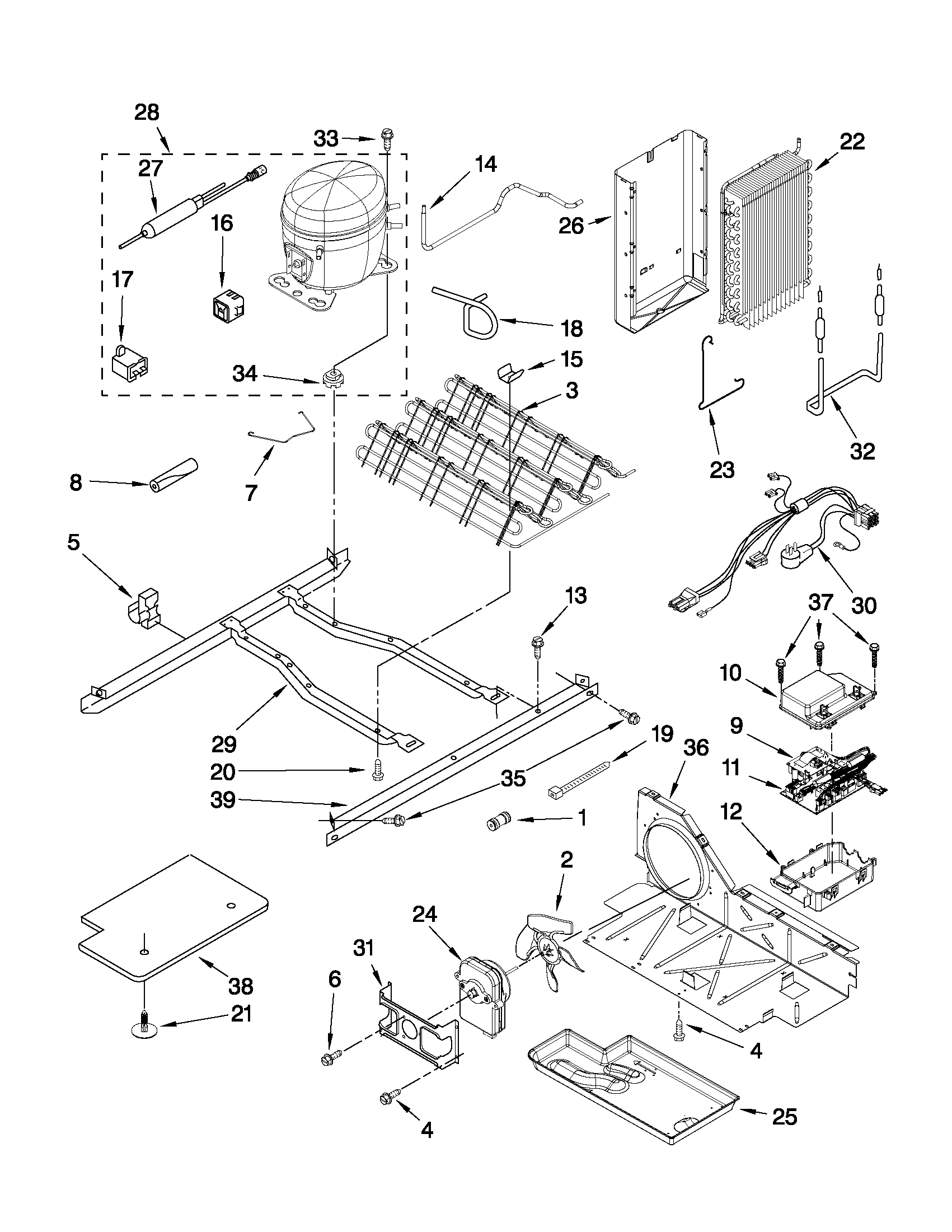 Maytag MSD2578VEM00 unit parts diagram
