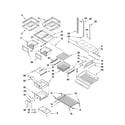 KitchenAid KFCS22EVBL5 shelf parts diagram