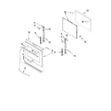 KitchenAid KEBS109BSP00 oven door parts diagram