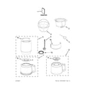 KitchenAid 5AKCM222ER0 carafe and filter parts diagram