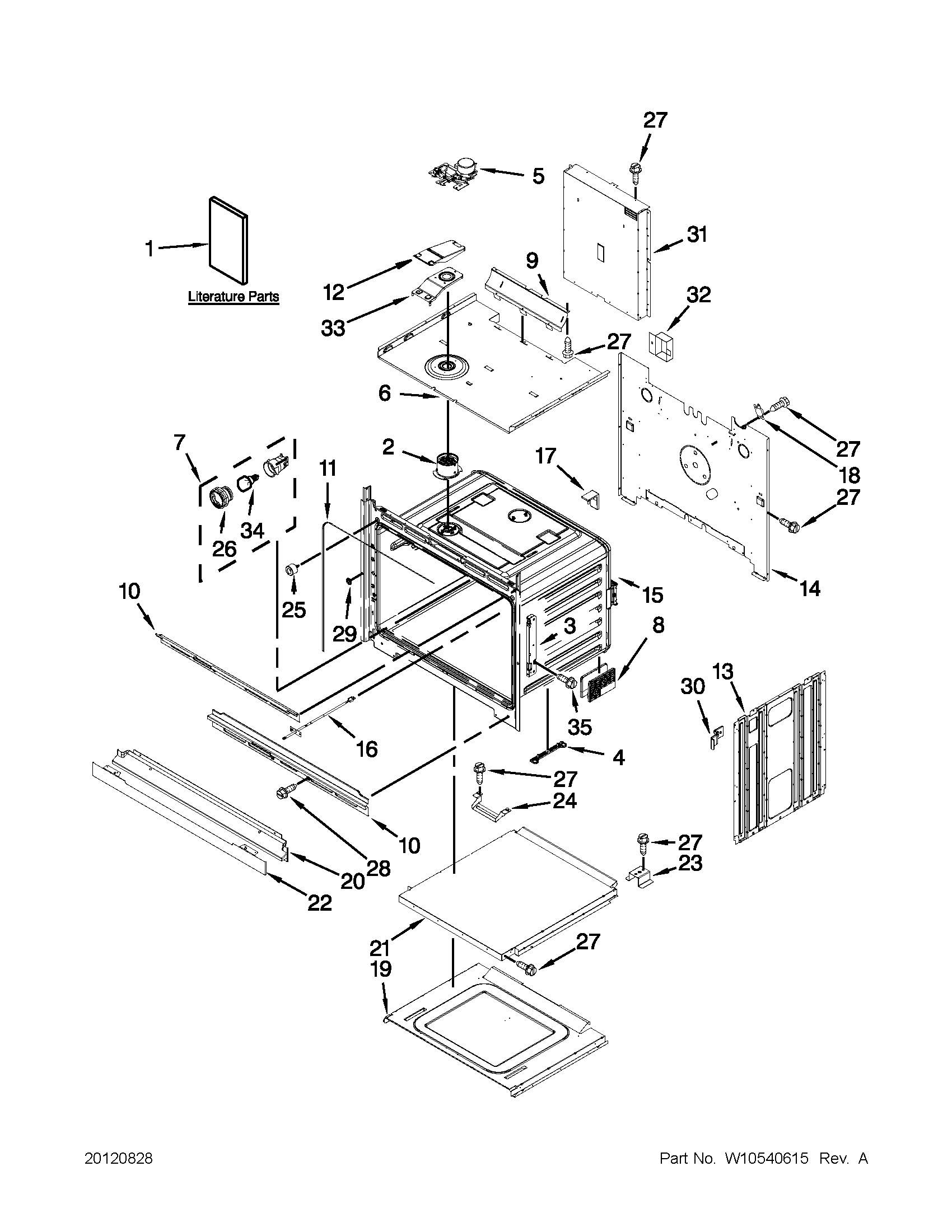 Whirlpool WOS92EC0AE01 oven parts diagram