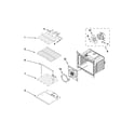 Whirlpool WOS92EC7AW01 internal oven parts diagram