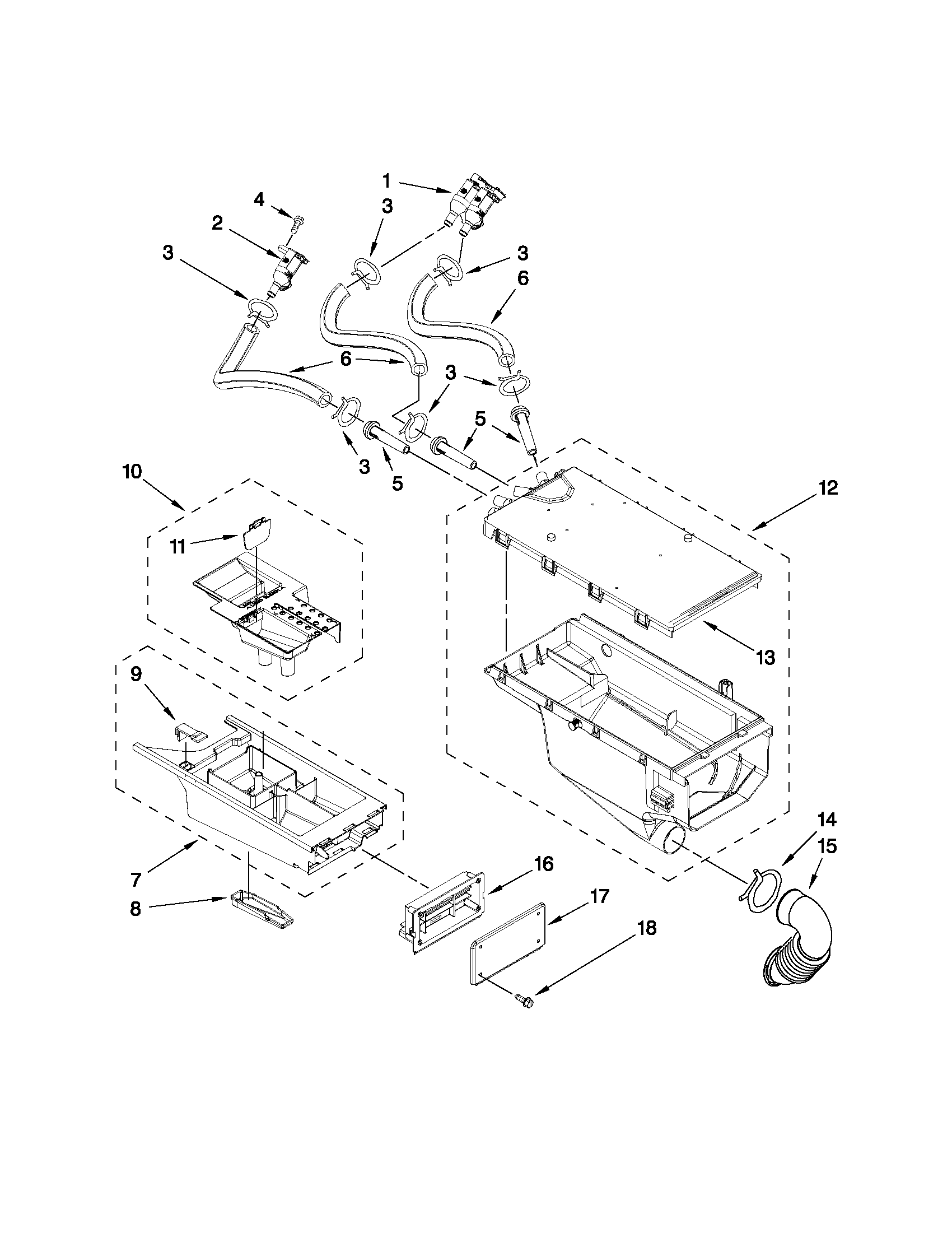 Maytag MLE20PRBYW1 dispenser parts diagram