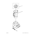 KitchenAid KSB560WH1 attachment parts diagram