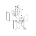 Whirlpool GZ25FSRXYY7 refrigerator door parts diagram