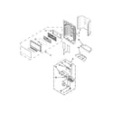 Whirlpool GZ25FSRXYY7 dispenser front parts diagram