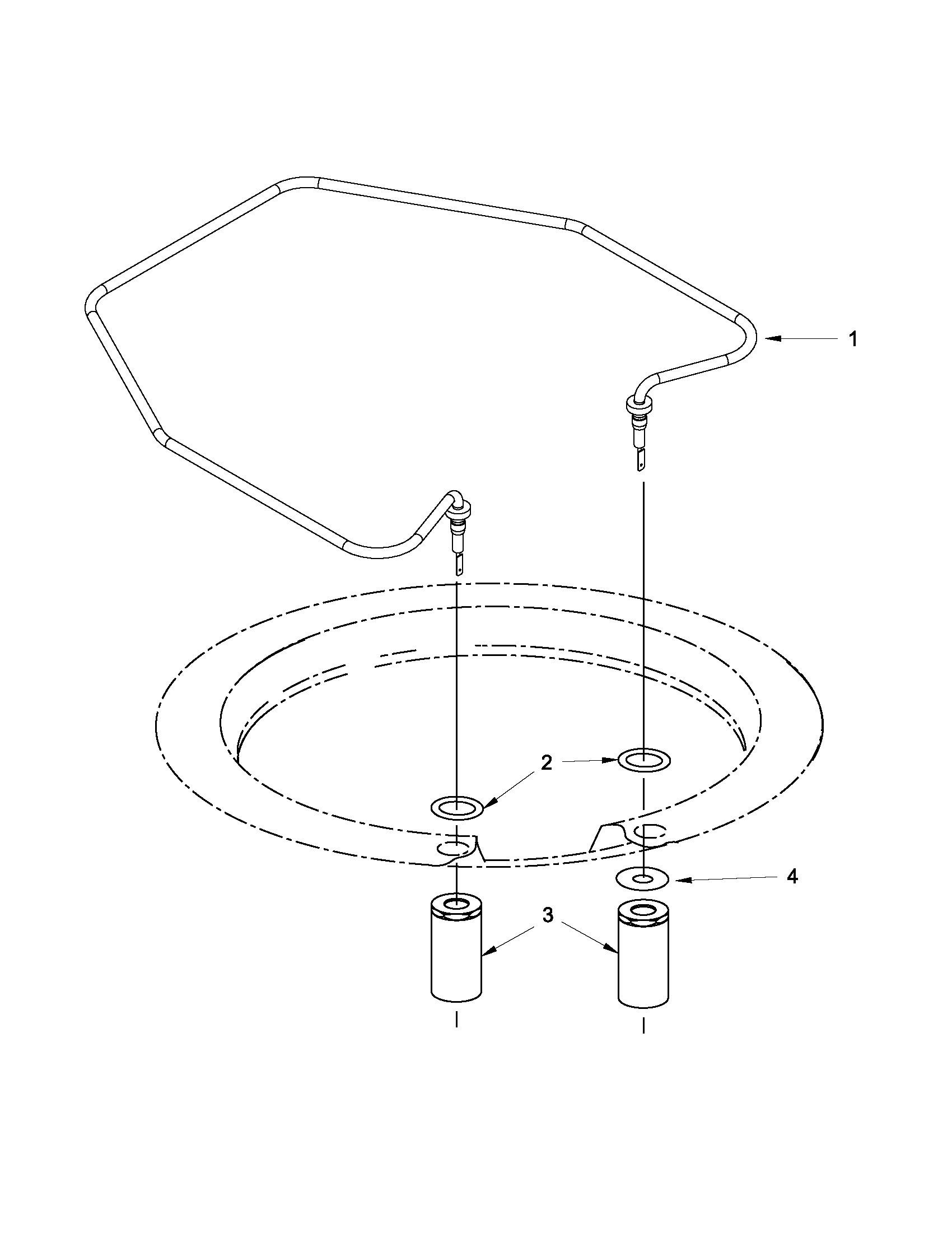 Jenn-Air JDB3650AWF0 heater parts diagram
