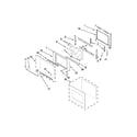 Jenn-Air JJW3430WR02 oven door parts diagram