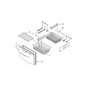 Whirlpool 5GI6FARAF000 freezer door parts diagram