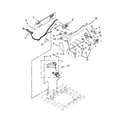 Whirlpool 7MWTW1602AW2 controls and water inlet parts diagram