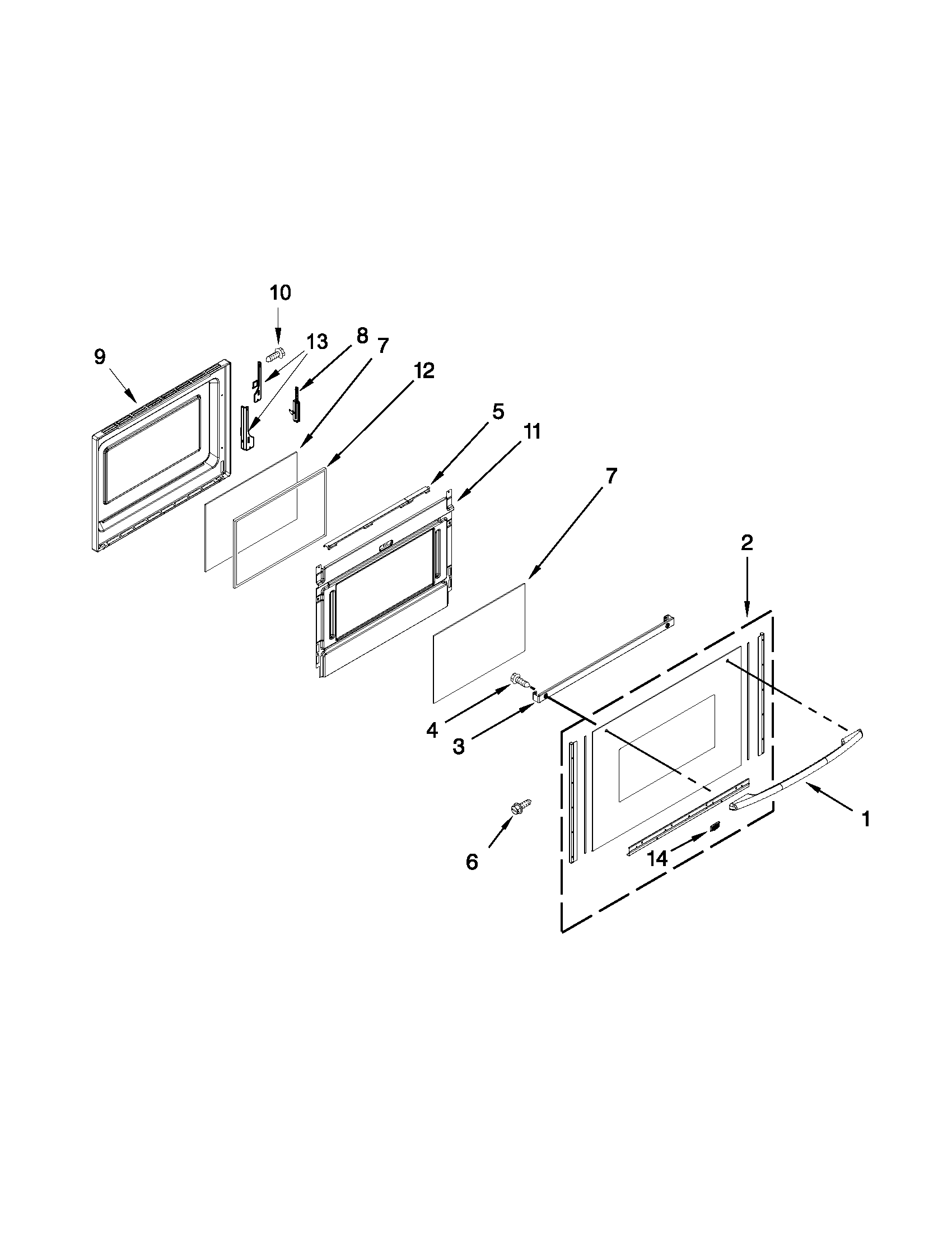 Maytag MGT8885XB03 lower door parts diagram