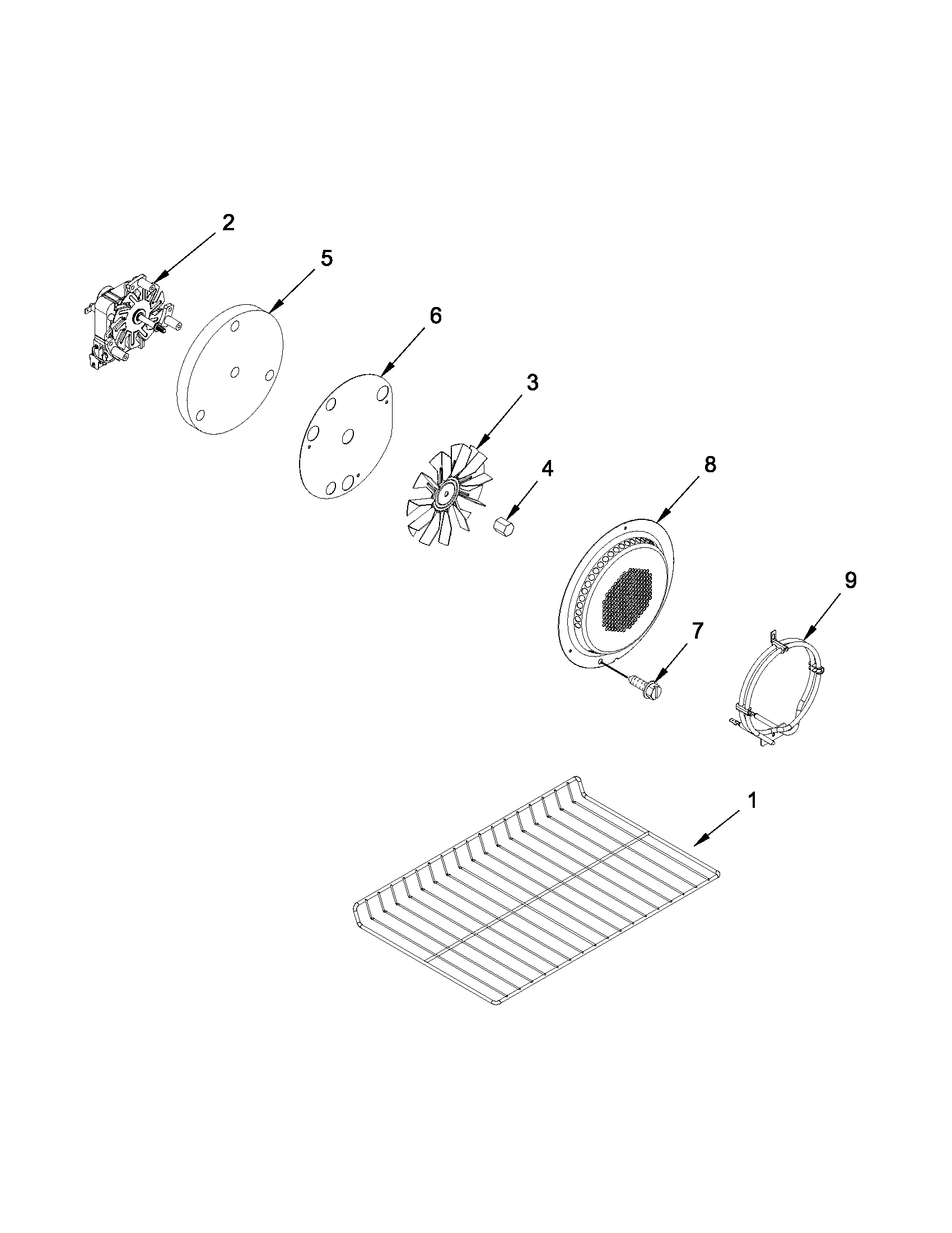 Maytag MGT8885XB03 internal oven parts diagram