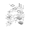 Maytag MBF1958XES5 shelf parts diagram