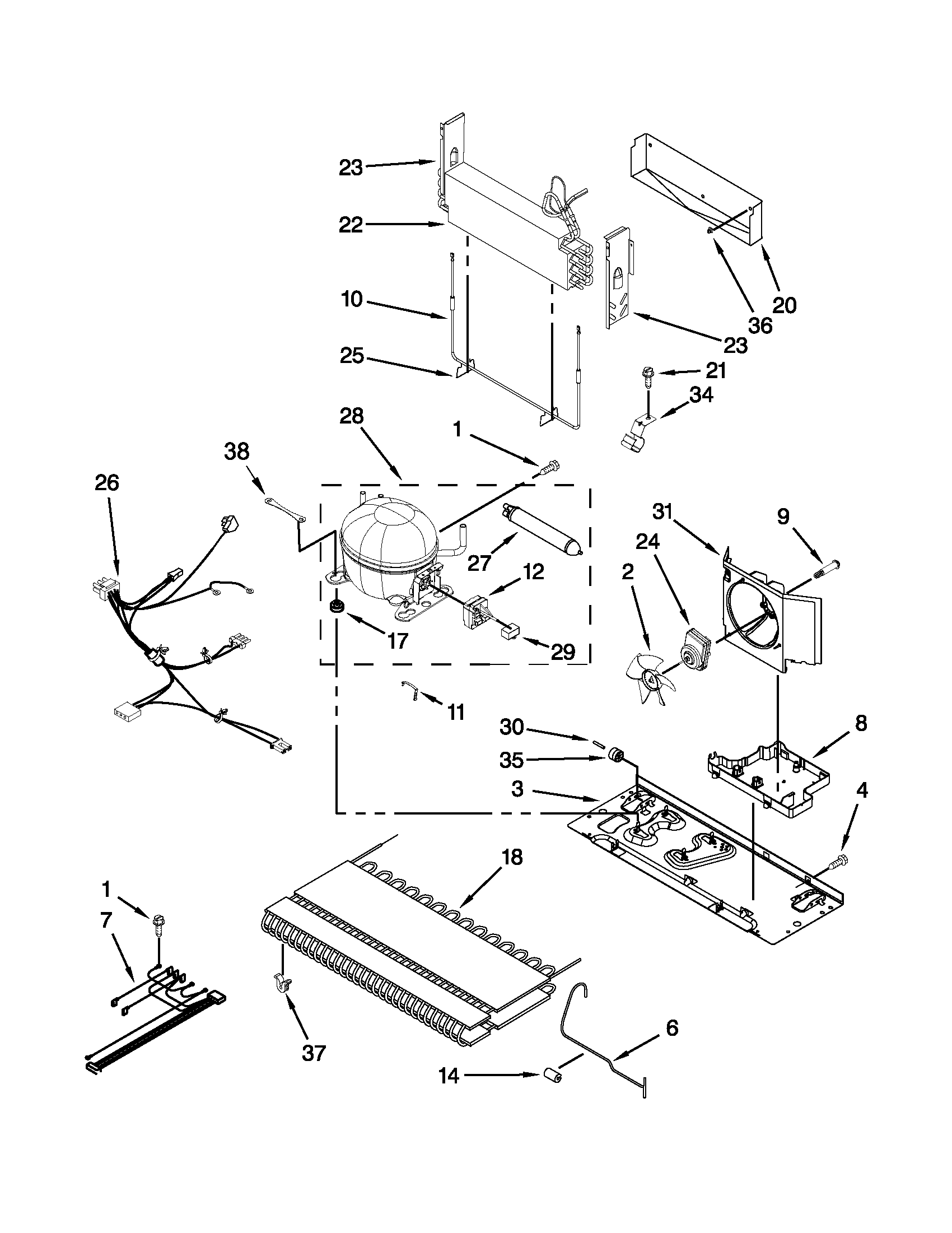 Maytag MBL2258XES5 unit parts diagram