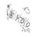 Whirlpool WFW9050XW03 tub and basket parts diagram