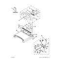 Whirlpool WGD8800YC1 top and console parts diagram