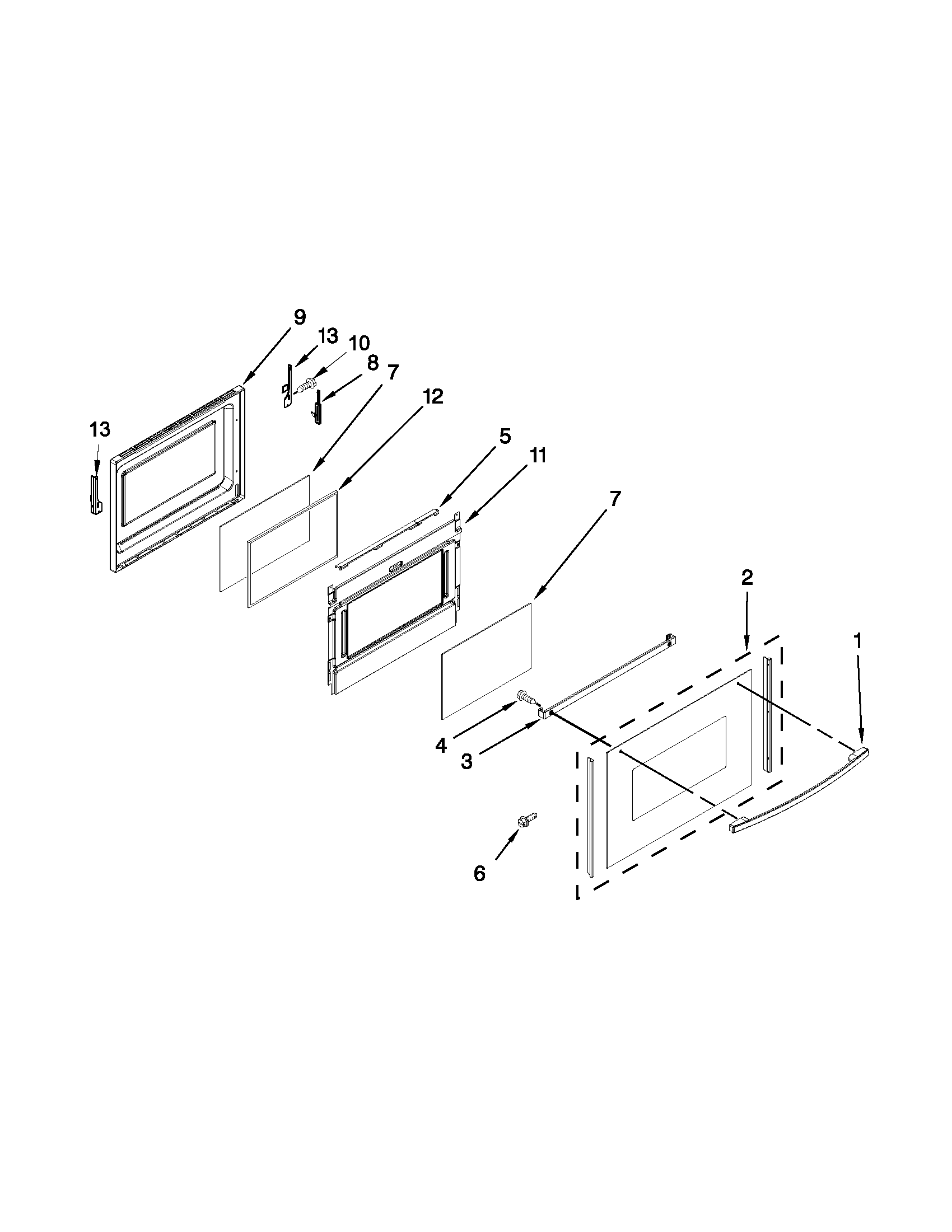 Whirlpool GGE388LXS03 lower door parts diagram