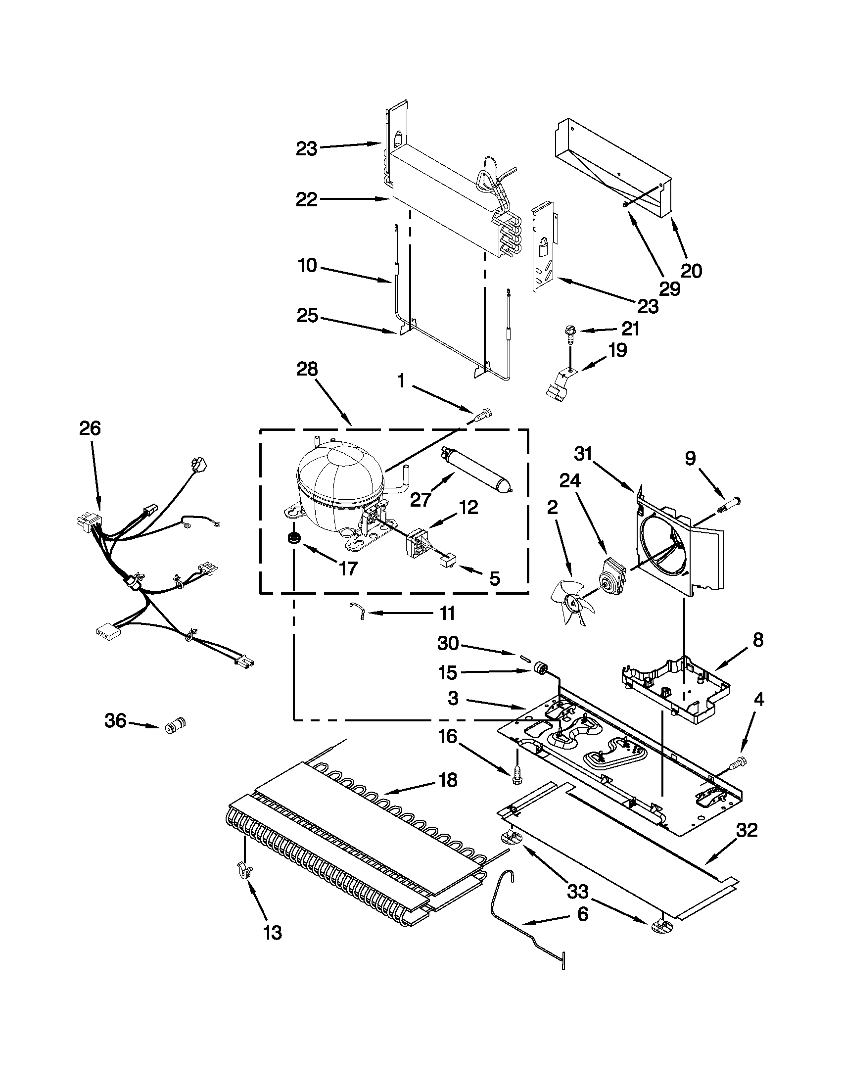 Maytag MFX2570AEW0 unit parts diagram