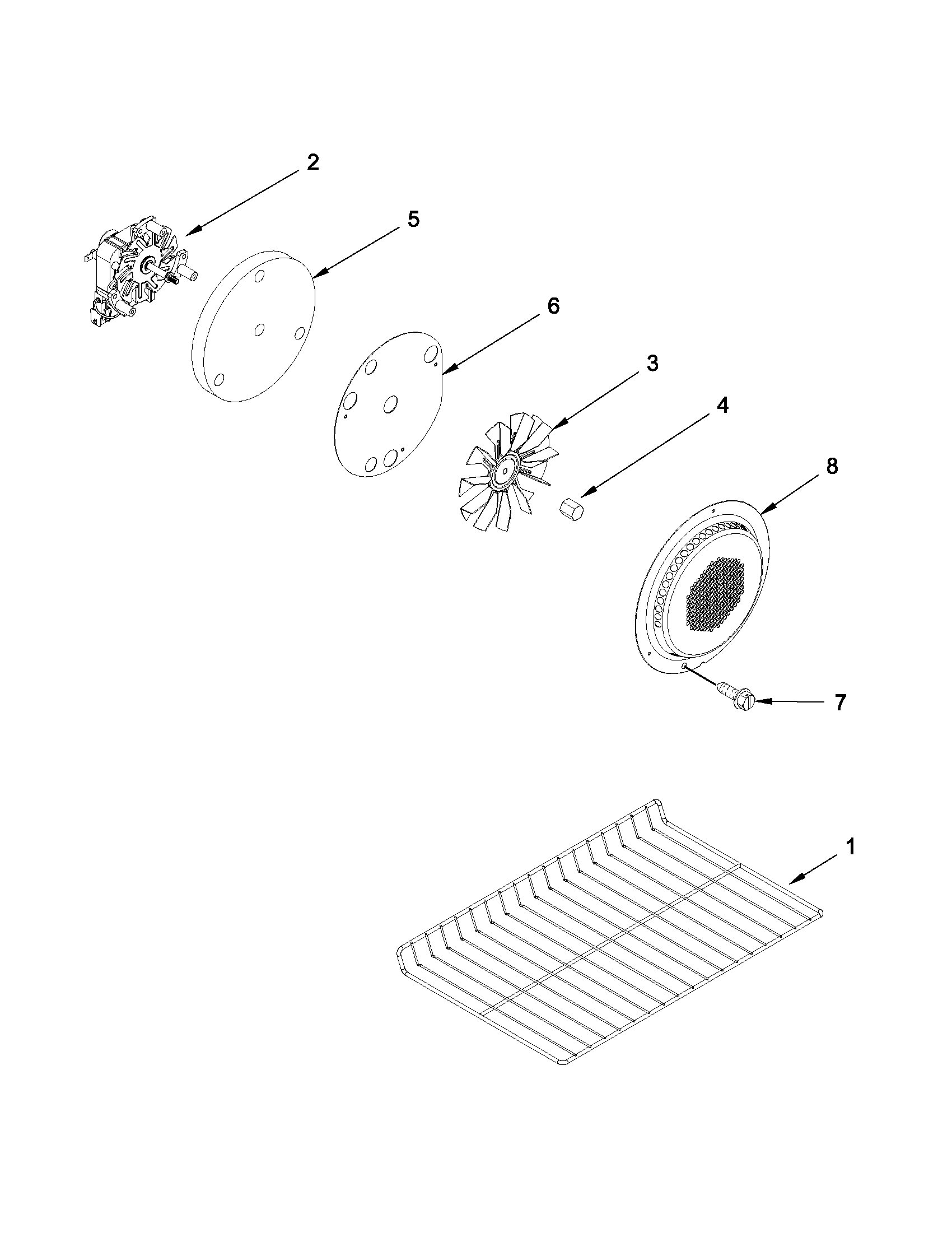 Whirlpool GGG390LXQ04 internal oven parts diagram
