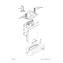 KitchenAid KUDE20IXBL9 door panel parts diagram