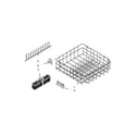 KitchenAid KUDE20IXBL9 lower rack parts diagram