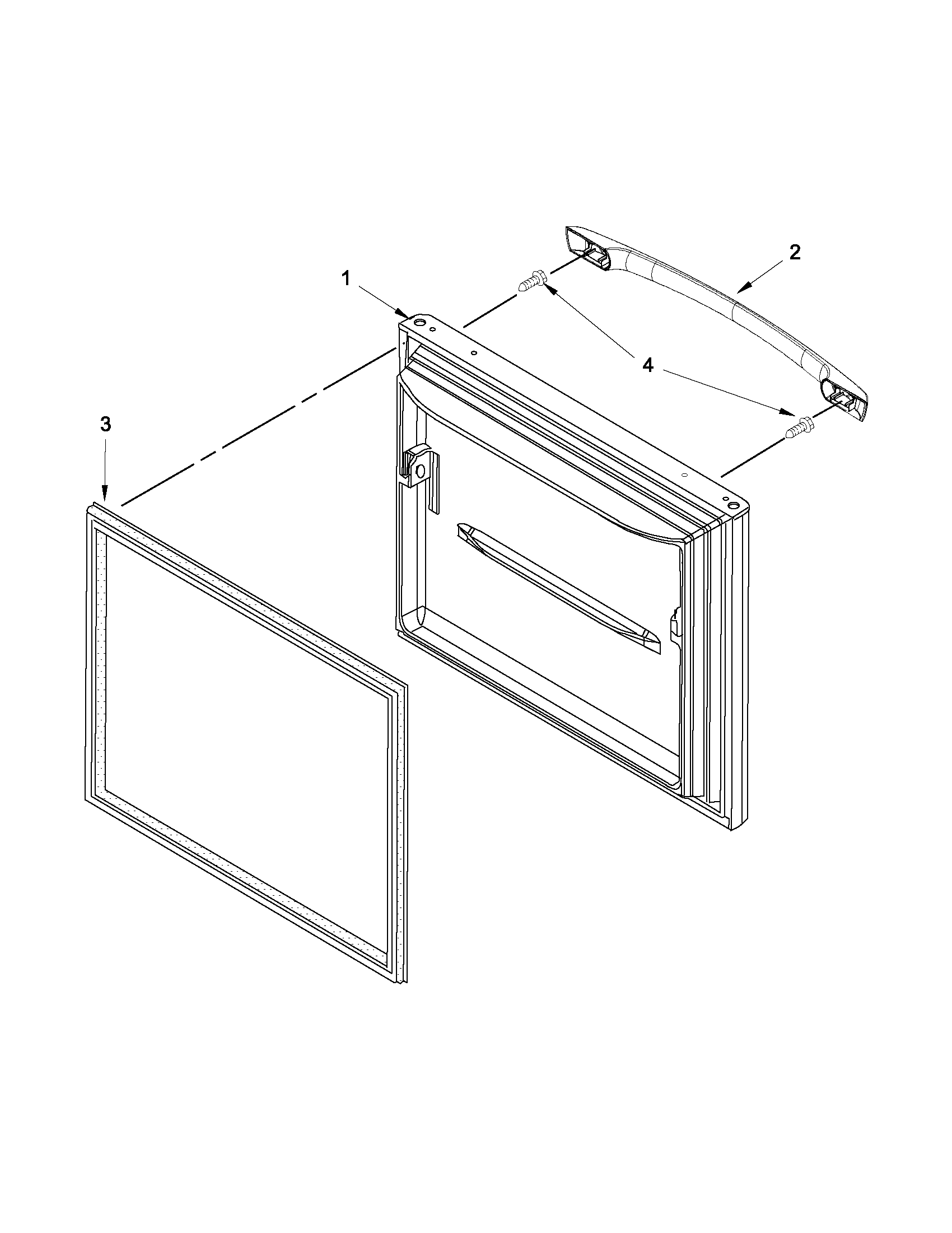 Amana ABB2224WEB3 freezer door diagram