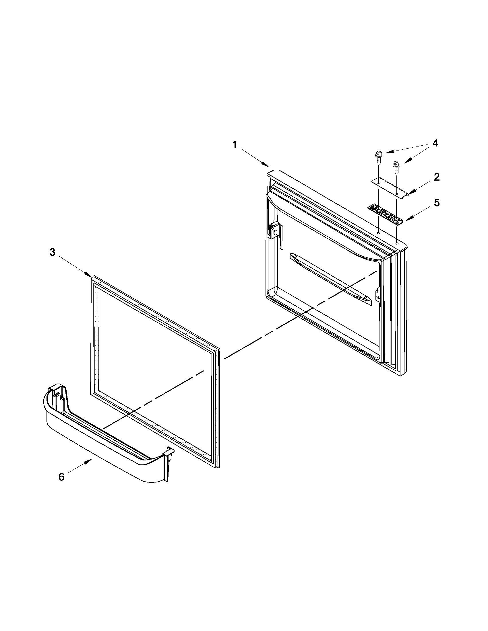 Whirlpool EB9FVBLWS06 freezer door diagram