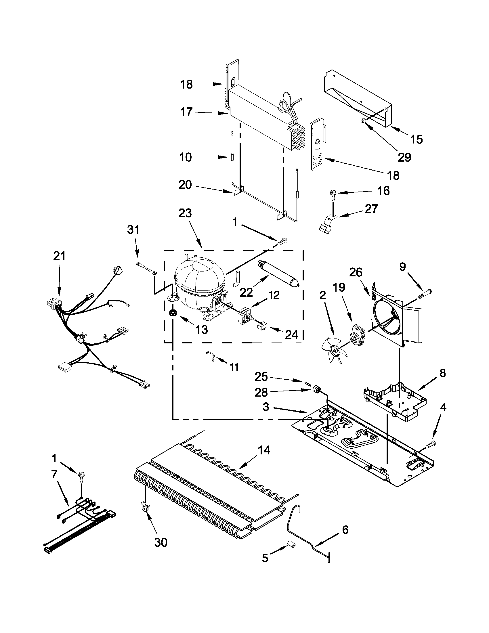 Whirlpool EB9FVBLWS06 unit parts diagram