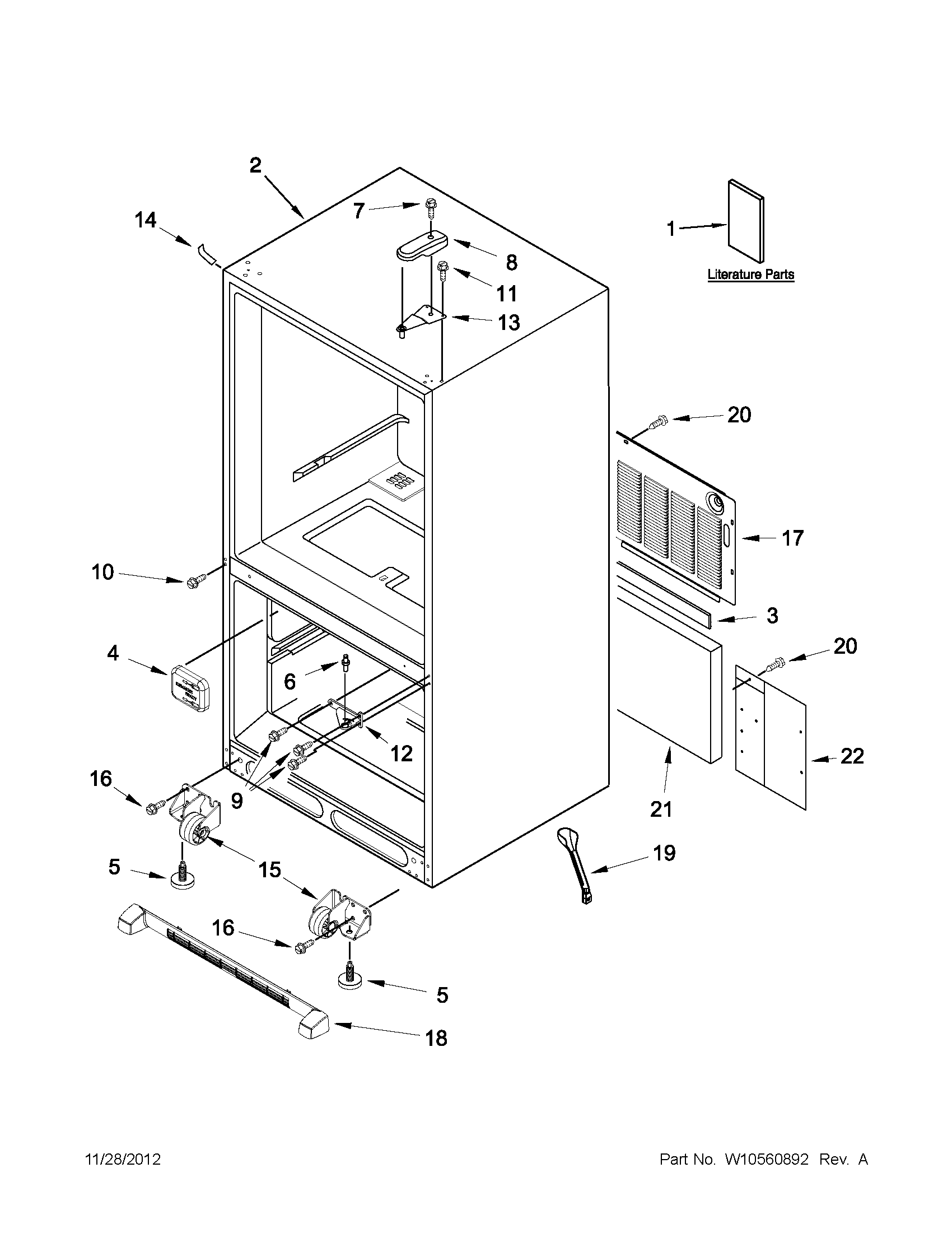 Maytag MBR1957WES3 cabinet parts diagram