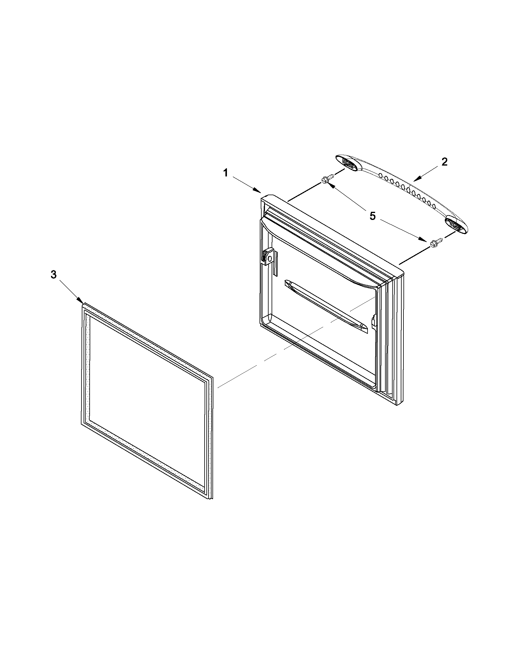 Maytag MBR1957WES3 freezer door diagram