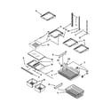 Maytag MBL1957WES3 shelf parts diagram