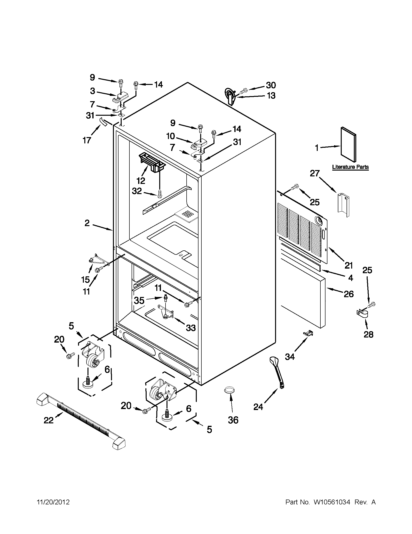 Maytag MFF2258VEB7 cabinet parts diagram