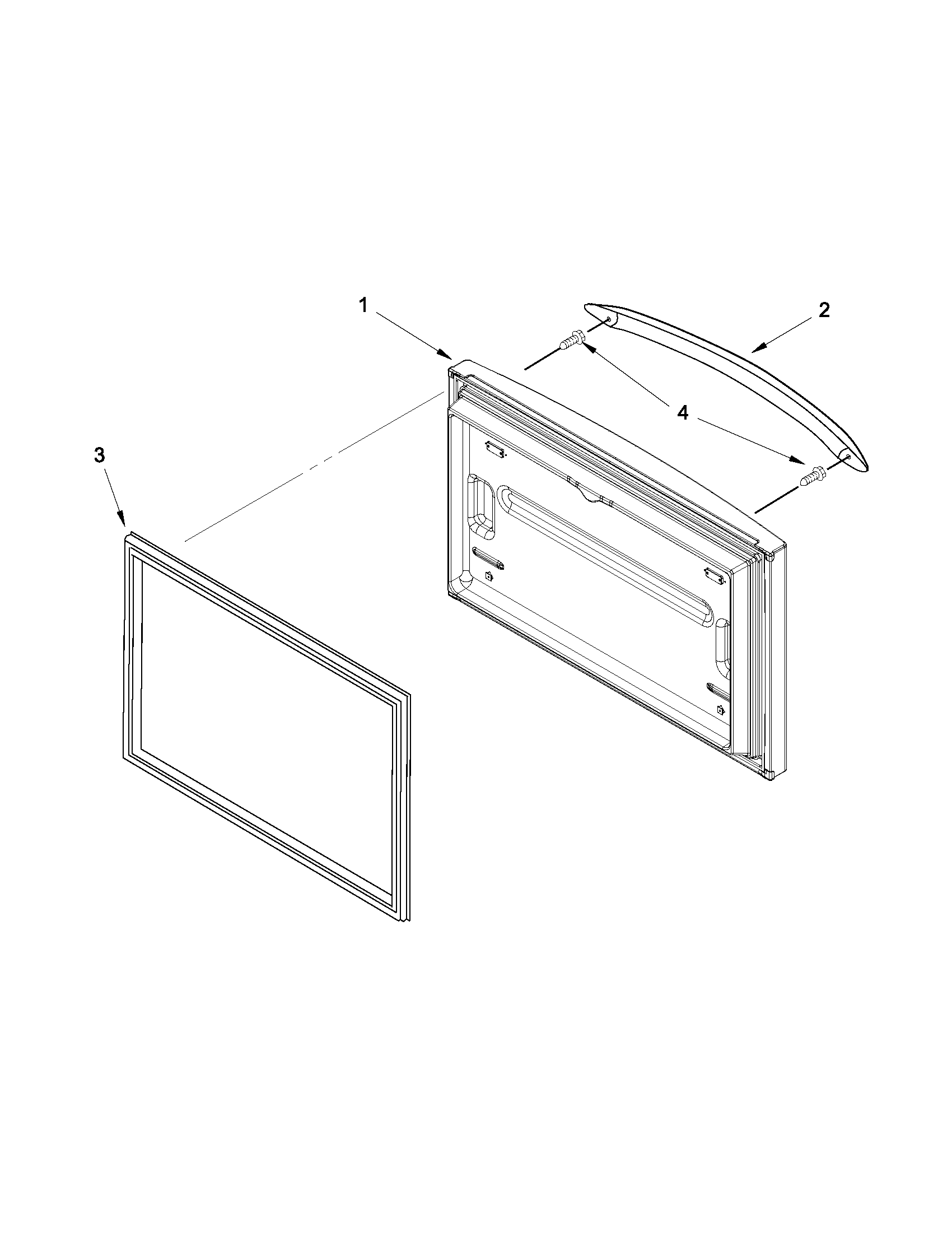 Maytag MFF2258VEB7 freezer door diagram