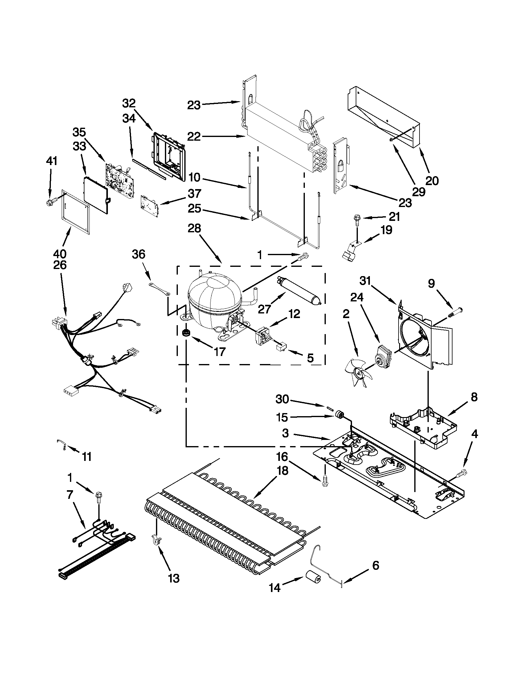 Jenn-Air JFC2290VEP8 unit parts diagram