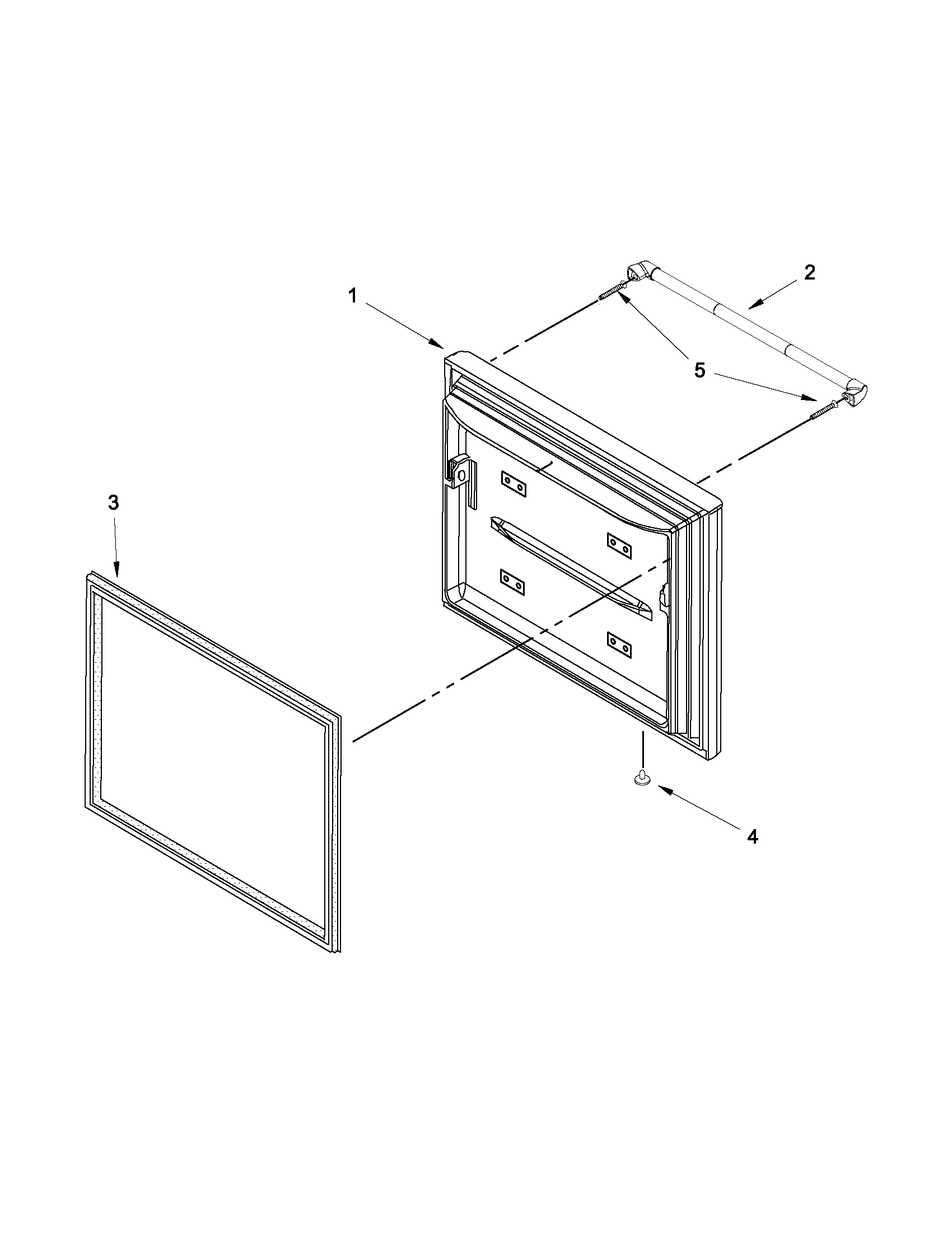 Jenn-Air JFC2290VEP8 freezer door diagram