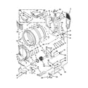 Whirlpool WED96HEAU0 bulkhead parts diagram