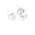 Whirlpool WED96HEAU0 door parts diagram